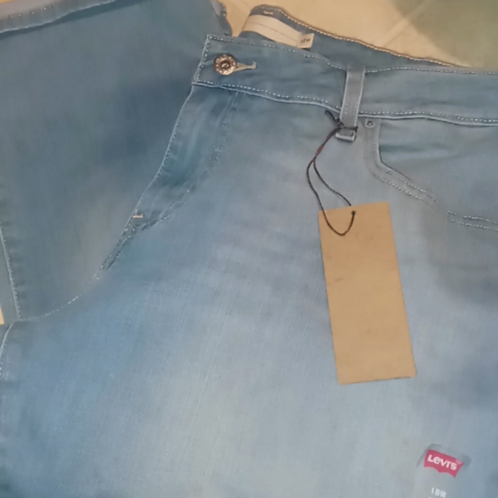 LEVI'S PLUS CUFFED CAPRIS